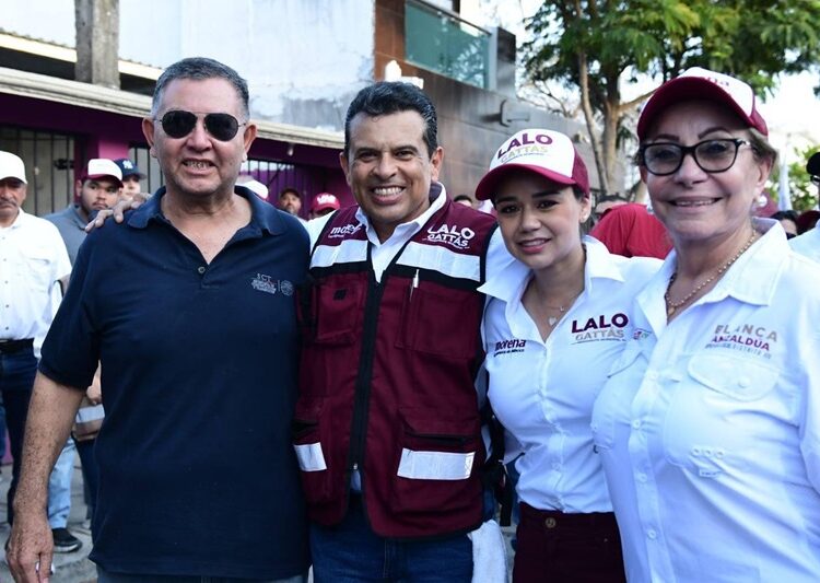 Crece ola guinda en Victoria y fortalece a Lalo Gattás