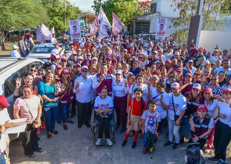 Crece ola guinda en Victoria y fortalece a Lalo Gattás