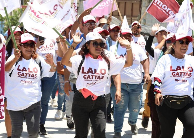 Crece ola guinda en Victoria y fortalece a Lalo Gattás