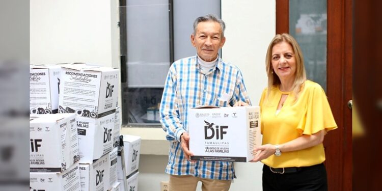 Distribuye DIF Tampico despensas a grupos vulnerables
