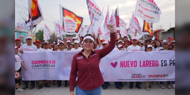 Domina Carmen Lilia Canturosas preferencias electorales en primera semana de campaña