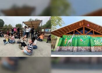 Familias se reunieron en el Zoológico de NLD para la presencia del eclipse solar