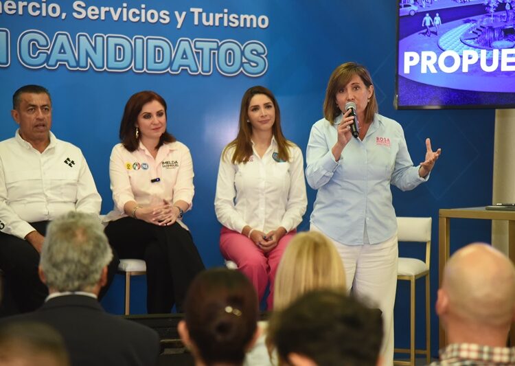 Exponen Rosa y Chucho estrategias de continuidad y desarrollo a socios de la CANACO