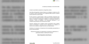 Garantías de seguridad a candidatos y ciudadanía: Mesa de Seguridad y Justicia
