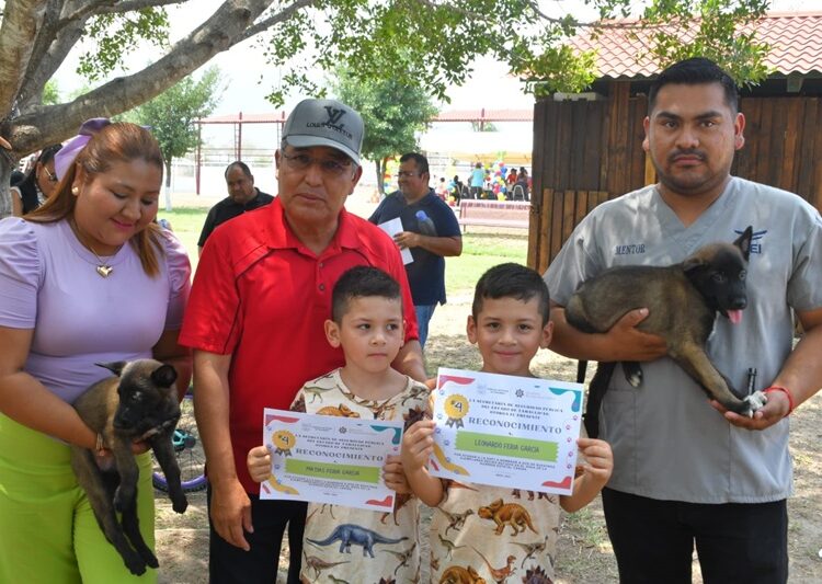 La SSPT premia a ganadores que nombraron a cachorros de la Guardia Estatal canina