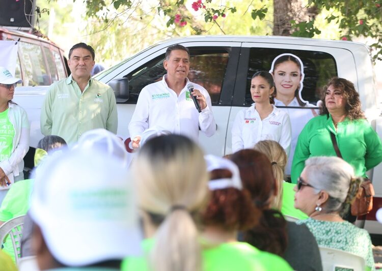 Pide Geño a votantes en Jiménez “Sigamos Haciendo Historia”