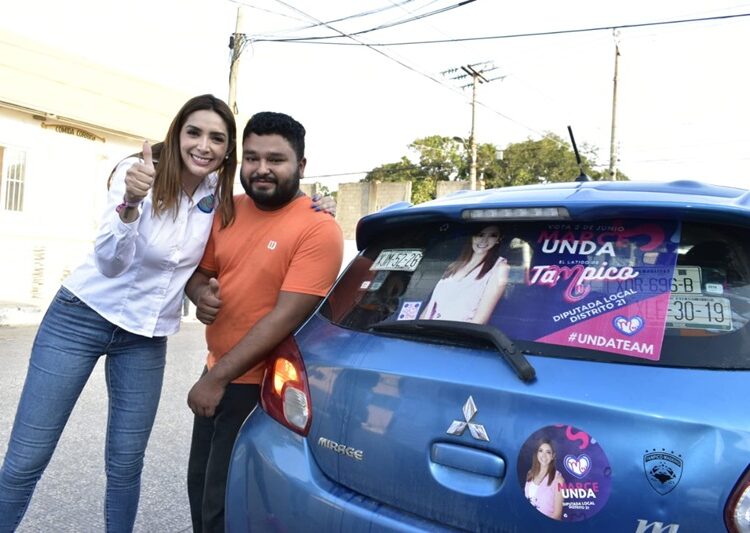 Recibe Marcela Unda gran apoyo en la Zona Norte