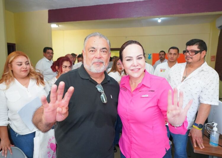 Se suma sindicato de maestros a candidata Carmen Lilia para construir el 2.º piso de la transformación