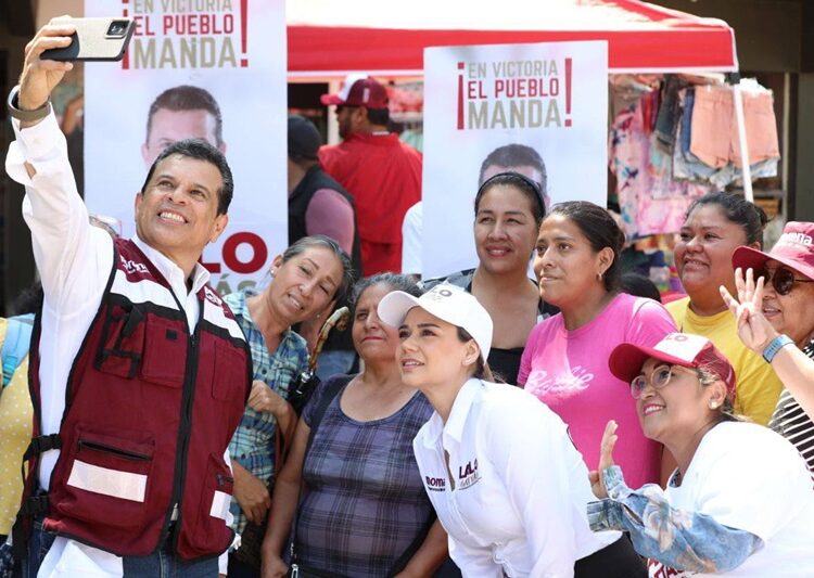 Tianguistas de la Américo se suman a Lalo Gattás