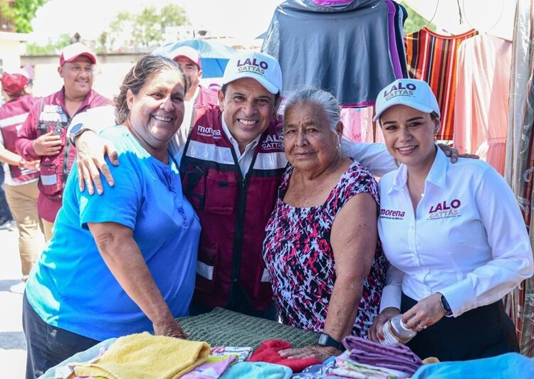 Tianguistas de la Américo se suman a Lalo Gattás
