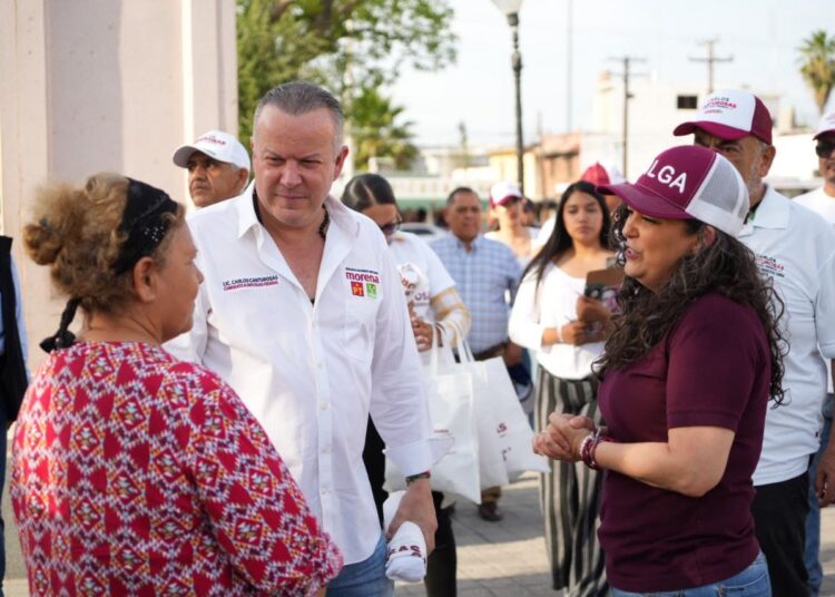 Respaldan neolaredenses a candidatos de la 4T