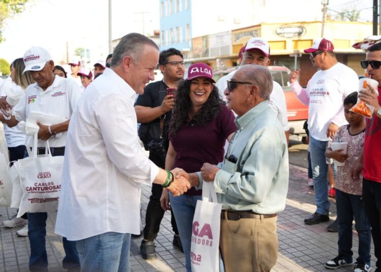 Respaldan neolaredenses a candidatos de la 4T