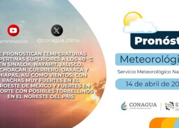 #PronósticodelTiempo para hoy Domingo 14 de abril de 2024