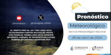#PronósticodelTiempo para hoy Domingo 28 de abril de 2024