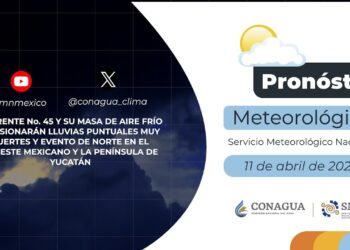 #PronósticodelTiempo para hoy Jueves 11 de abril de 2024