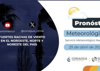 #PronósticodelTiempo para hoy Jueves 25 de abril de 2024