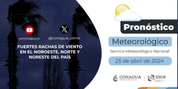 #PronósticodelTiempo para hoy Jueves 25 de abril de 2024