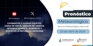 #PronósticodelTiempo para hoy Lunes 01 de abril de 2024