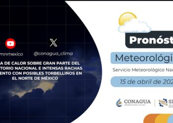 #PronósticodelTiempo para hoy Lunes 15 de abril de 2024