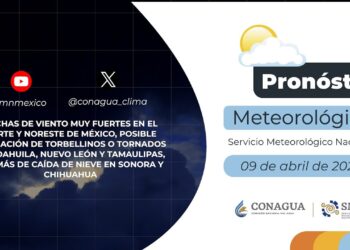 #PronósticodelTiempo para hoy Martes 09 de abril de 2024