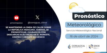 #PronósticodelTiempo para hoy Martes 16 de abril de 2024
