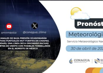 #PronósticodelTiempo para hoy Martes 30 de abril de 2024