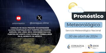#PronósticodelTiempo para hoy Martes 30 de abril de 2024