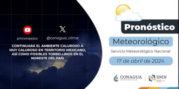 #PronósticodelTiempo para hoy Miércoles 17 de abril de 2024