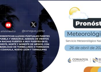 #PronósticodelTiempo para hoy Viernes 26 de abril de 2024
