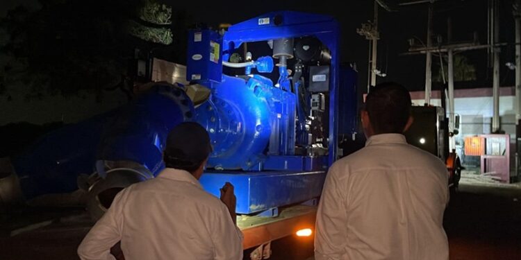 Anuncia COMAPA Altamira la llegada de potente motobomba