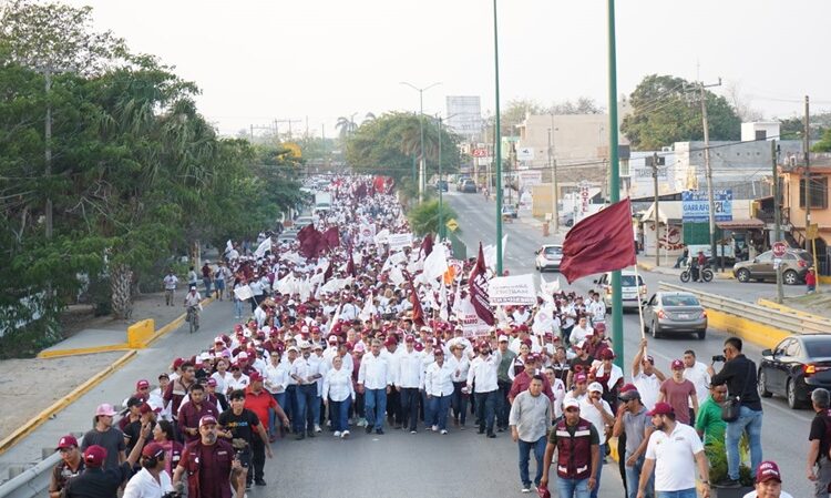Cierra AMM su campaña rumbo a la reelección ante más de 12 mil personas en Zona Centro de Altamira