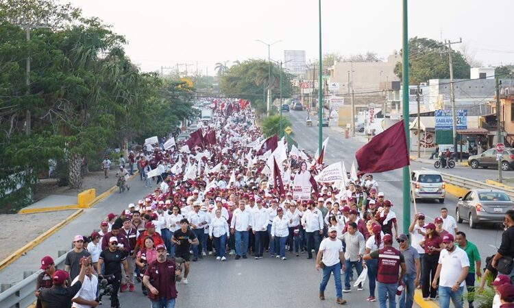 Cierra AMM su campaña rumbo a la reelección ante más de 12 mil personas en Zona Centro de Altamira