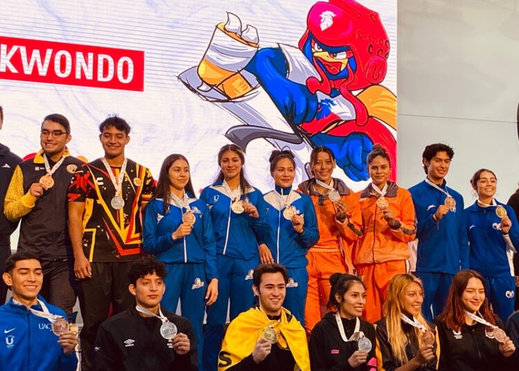Con plata y bronce cierra Taekwondo de la UAT en Universiada Nacional