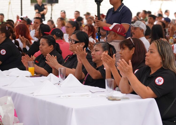 Destaca candidata a la presidencia municipal, Carmen Lilia, propuestas con la clase trabajadora