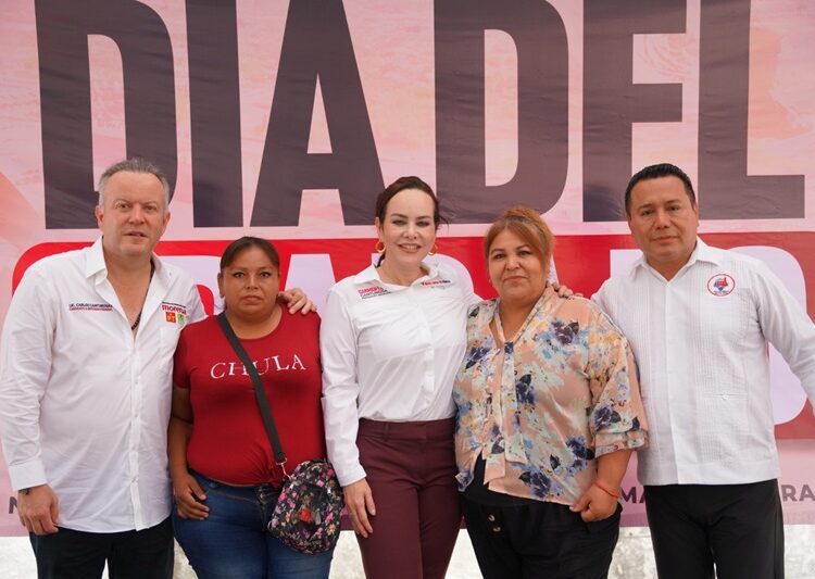 Destaca candidata a la presidencia municipal, Carmen Lilia, propuestas con la clase trabajadora