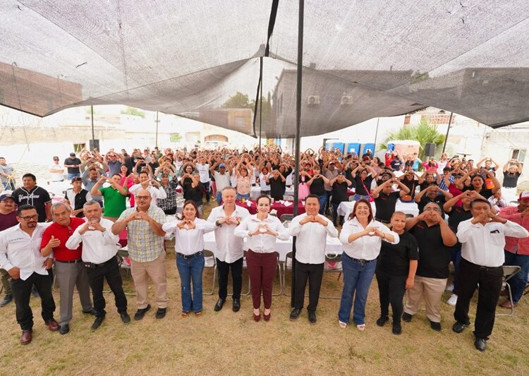 Destaca candidata a la presidencia municipal, Carmen Lilia, propuestas con la clase trabajadora