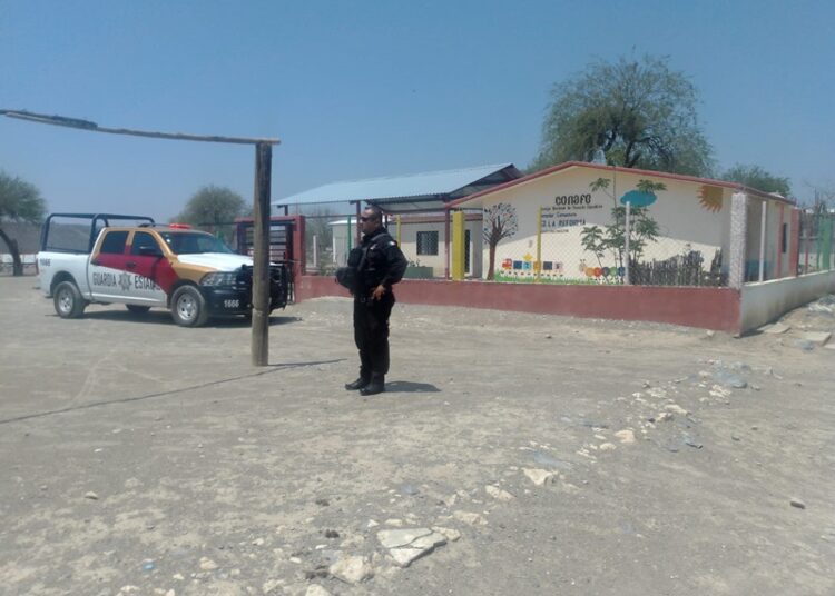 Escuelas comunitarias de Jaumave vigiladas a través del operativo Ejido Seguro