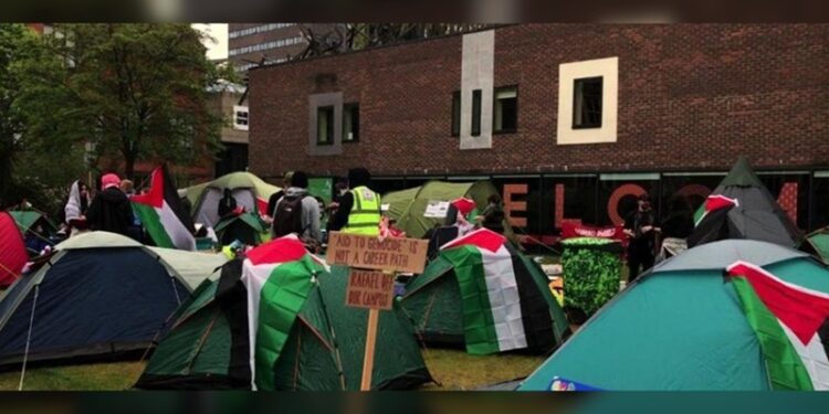 Protestas propalestinas florecen ahora en las universidades británicas