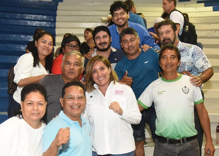 Garantiza Rosa González continuar con más infraestructura deportiva