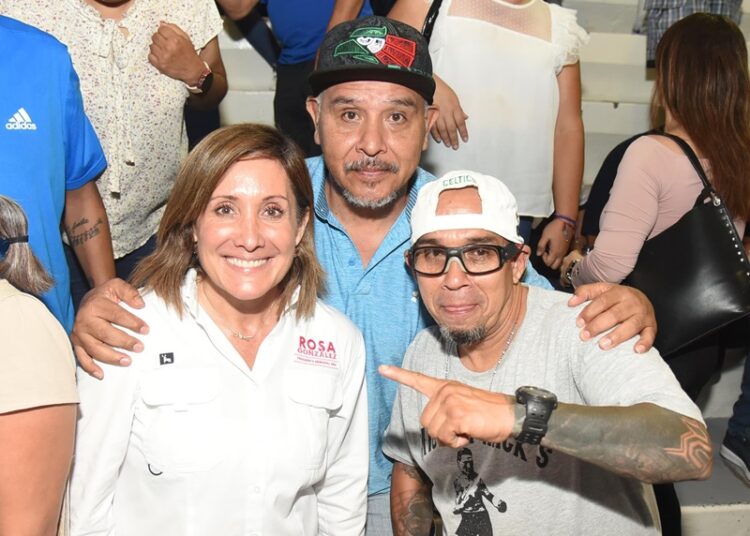 Garantiza Rosa González continuar con más infraestructura deportiva