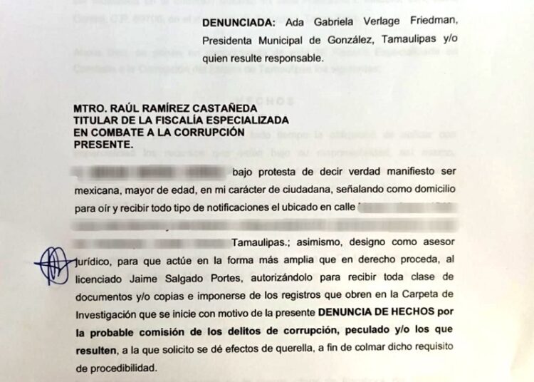 Acusan a Gabriela Verlage por presuntos desvíos de recursos