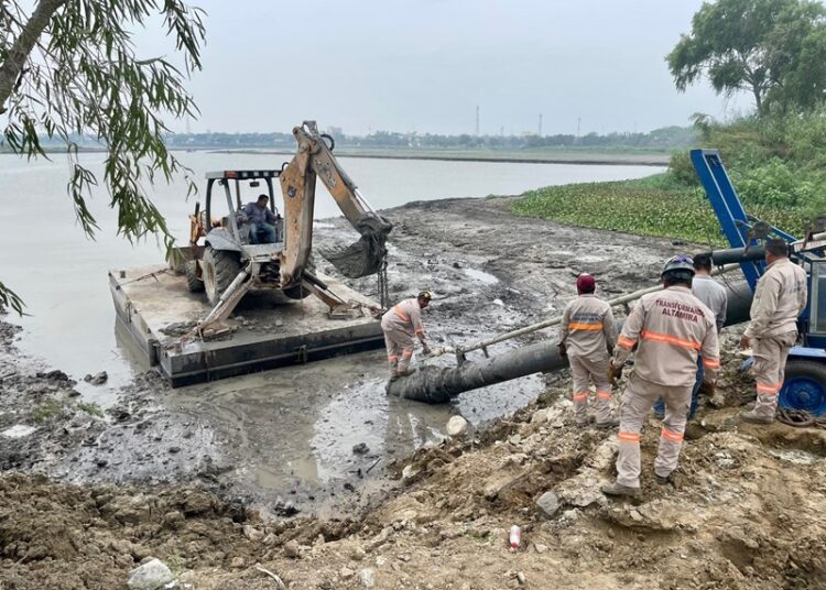 Gracias al desazolve del Champayán, altamirenses aún cuentan con el vital líquido
