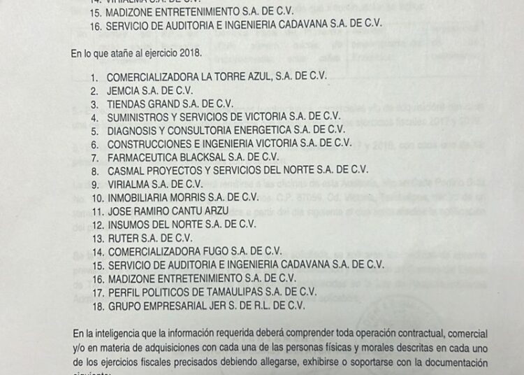 Investiga Auditoría Superior a 18 empresas ligadas a Oscar Almaraz