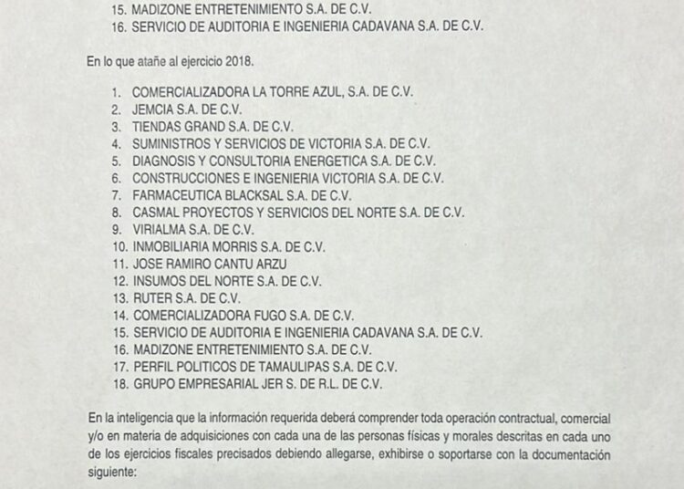 Investiga Auditoría Superior a 18 empresas ligadas a Oscar Almaraz