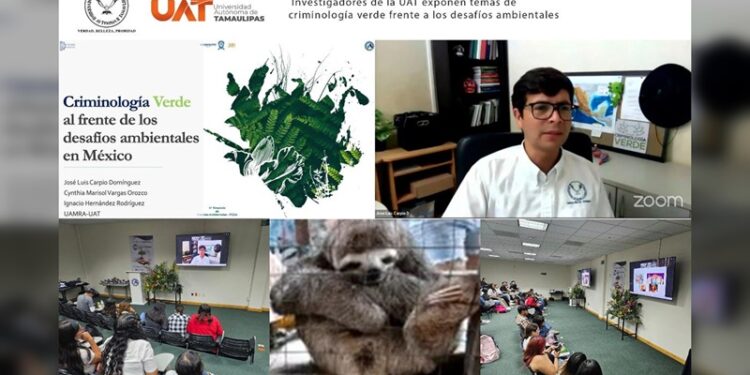 Investigadores de la UAT exponen temas de criminología verde en simposio de ciencias ambientales
