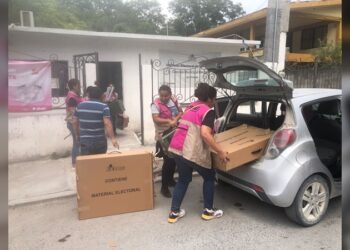 La Guardia Estatal entrega las primeras casillas electorales en Jaumave