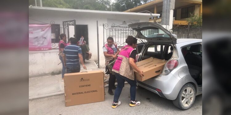 La Guardia Estatal entrega las primeras casillas electorales en Jaumave