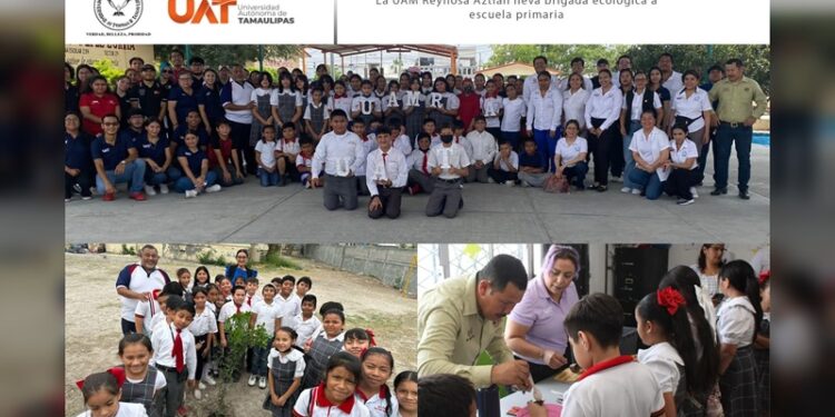 La UAT lleva brigada asistencial a escuela primaria de Reynosa