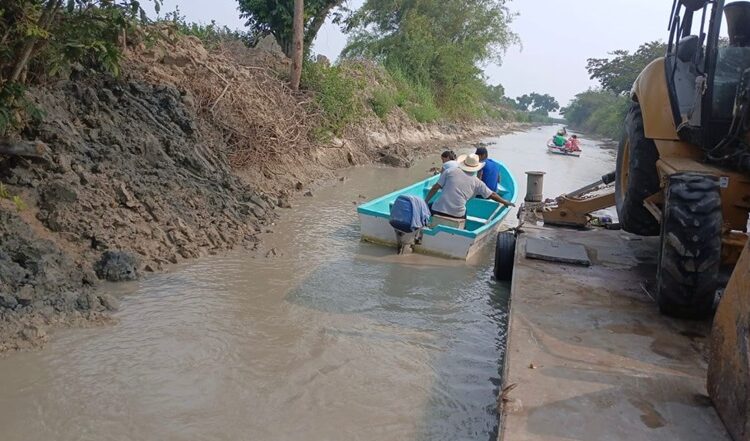 Mantiene COMAPA Altamira desazolve del sistema lagunario ante contingencia hídrica