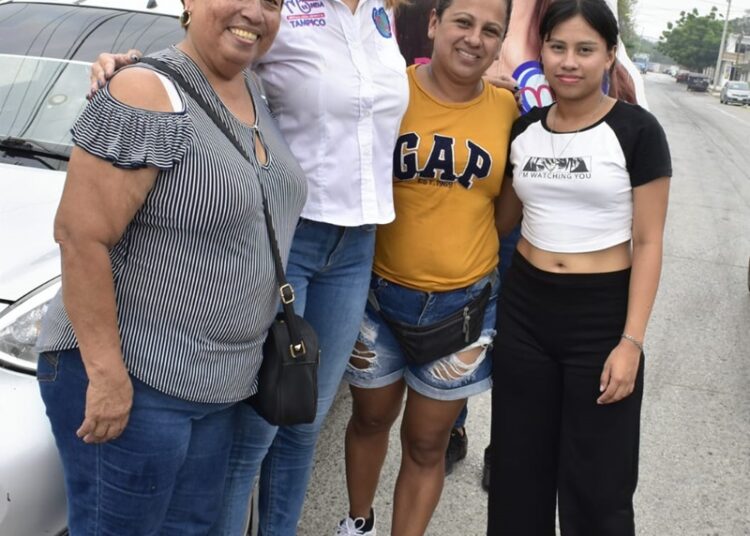 Marcela Unda garantiza mayor Salud y Bienestar a las familias de Tampico